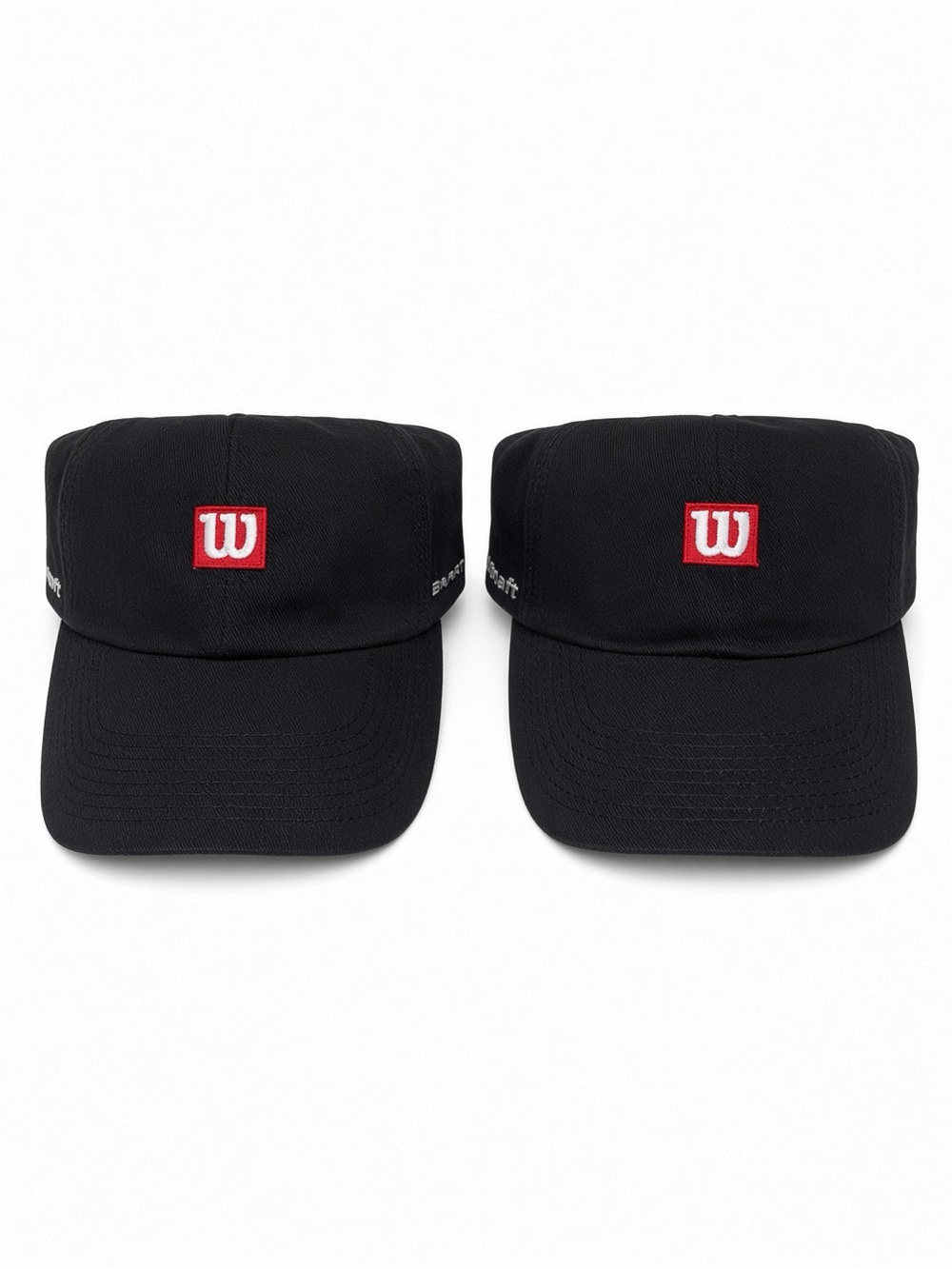 NWT Wilson Black Fat Shaft Smart-Core Baseball Cap Pair OSFA